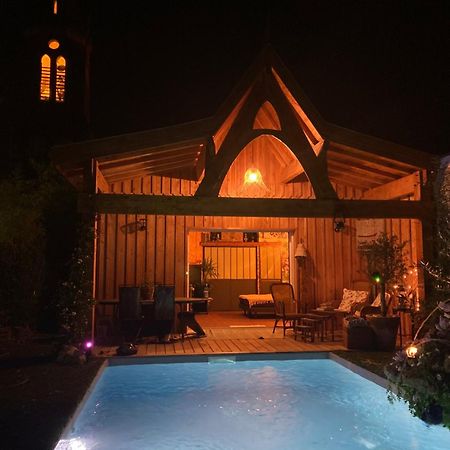 Chalet Atypique Vue Piscine Chauffee Gujan-Mestras Exterior photo